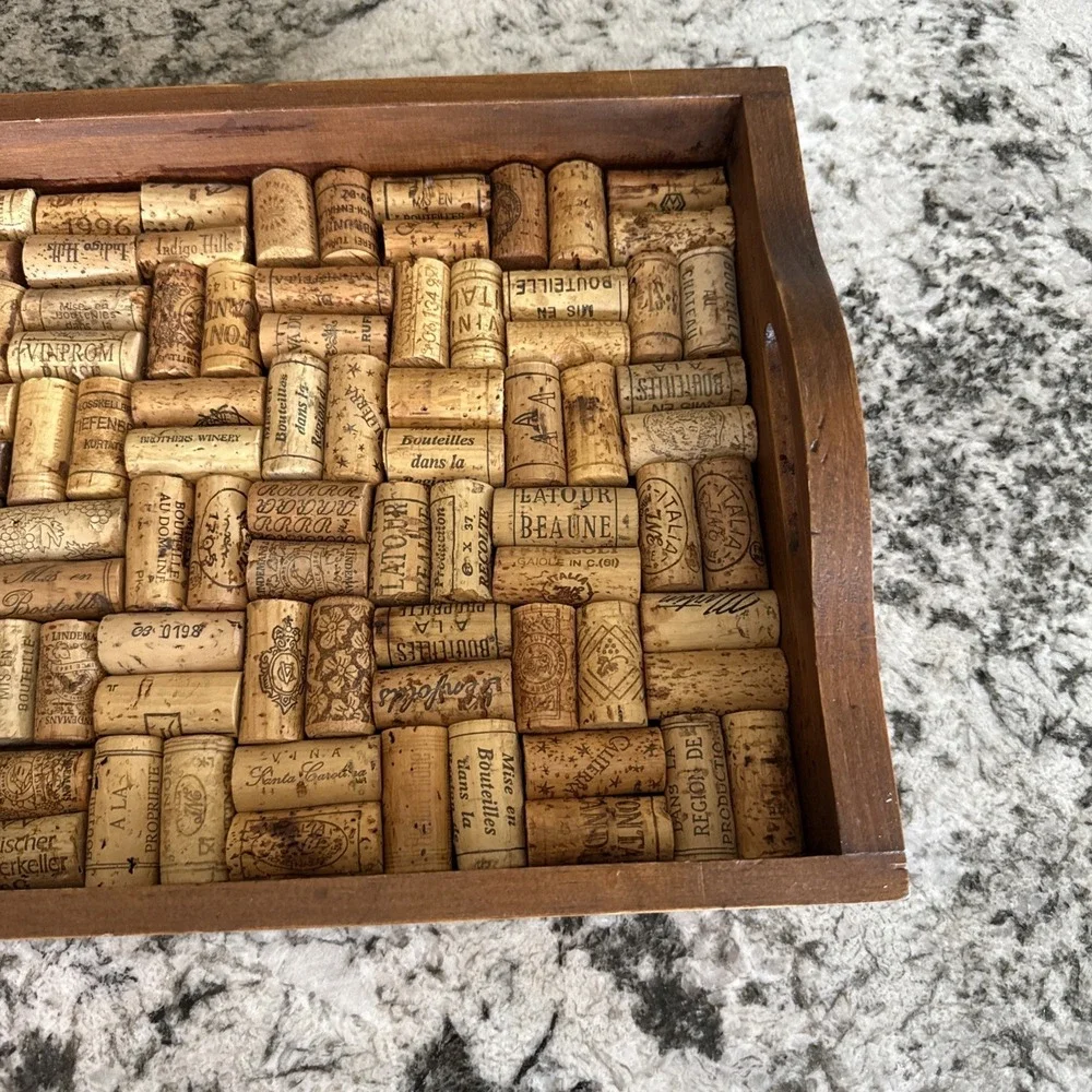 Wine Enthusiast Smooth Wood Serving Tray